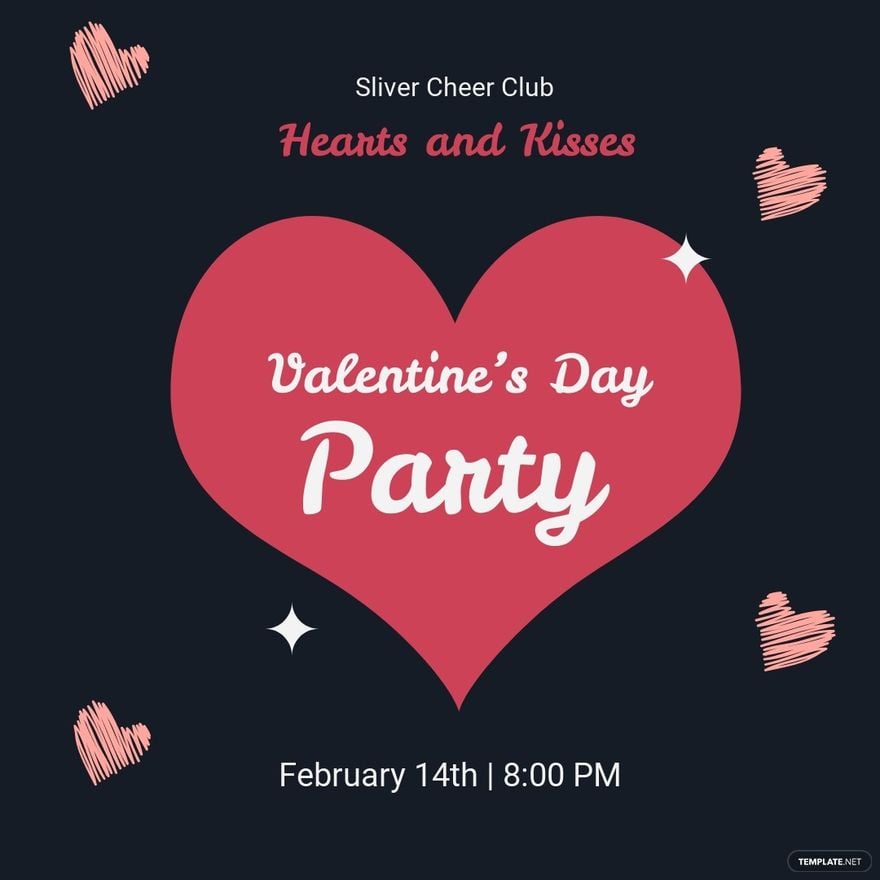 Valentine's Day Party Instagram Post Template.jpe