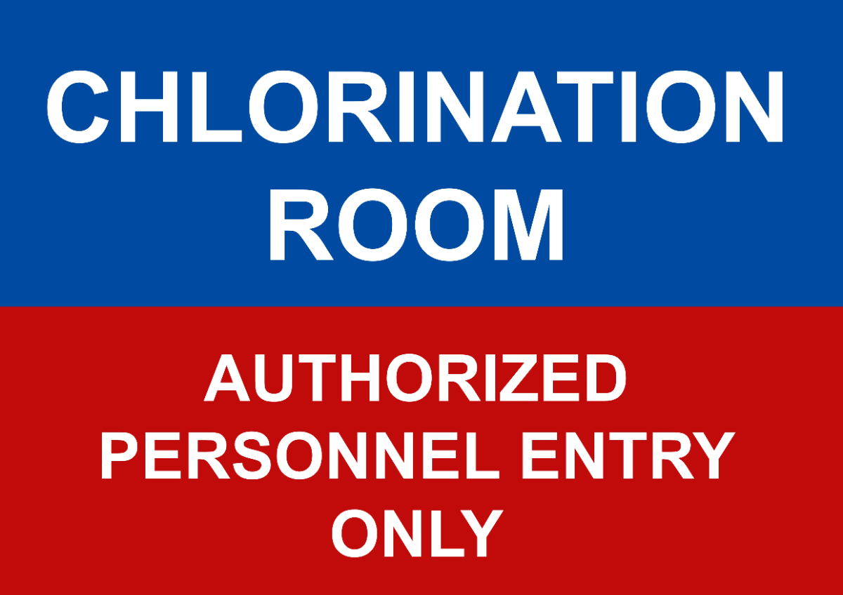 Free Chlorination Room Water Utility Sign Template to Edit Online