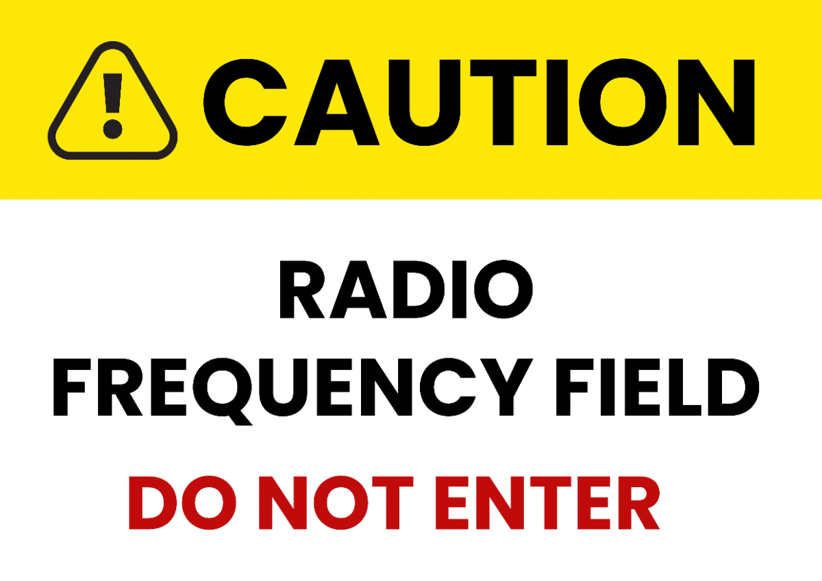 Radio Frequency Telecom Sign Template