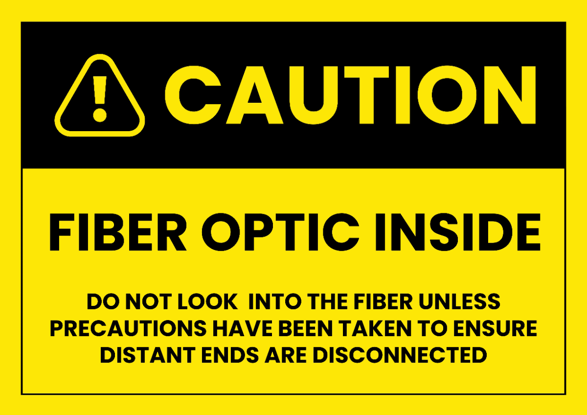 Free Fiber Optic Cable Telecom Sign Template to Edit Online