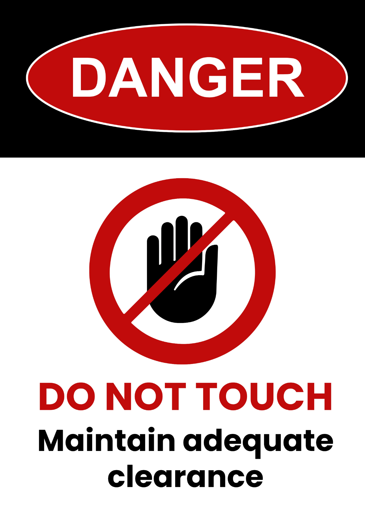 Clearance Telecom Sign Template