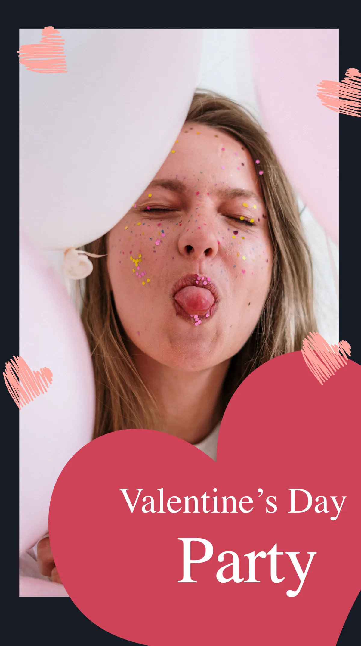 Free Valentine's Day Party Instagram Story Template to Edit Online