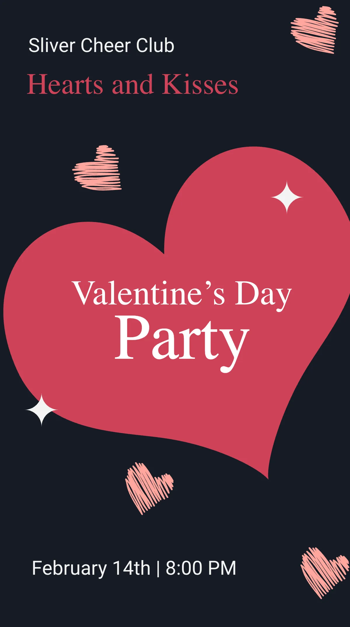 Free Valentine's Day Party Instagram Story Template to Edit Online