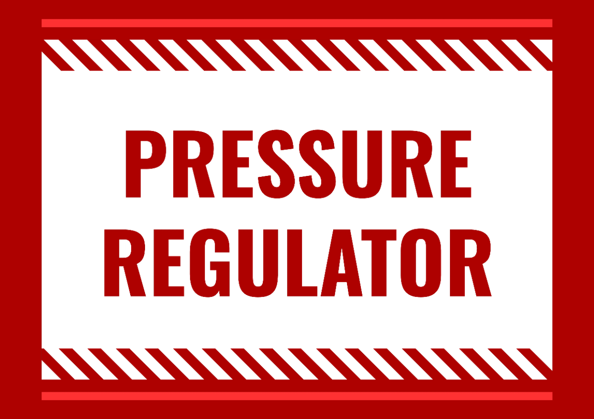 Free Pressure Regulator Water Utility Sign Template to Edit Online