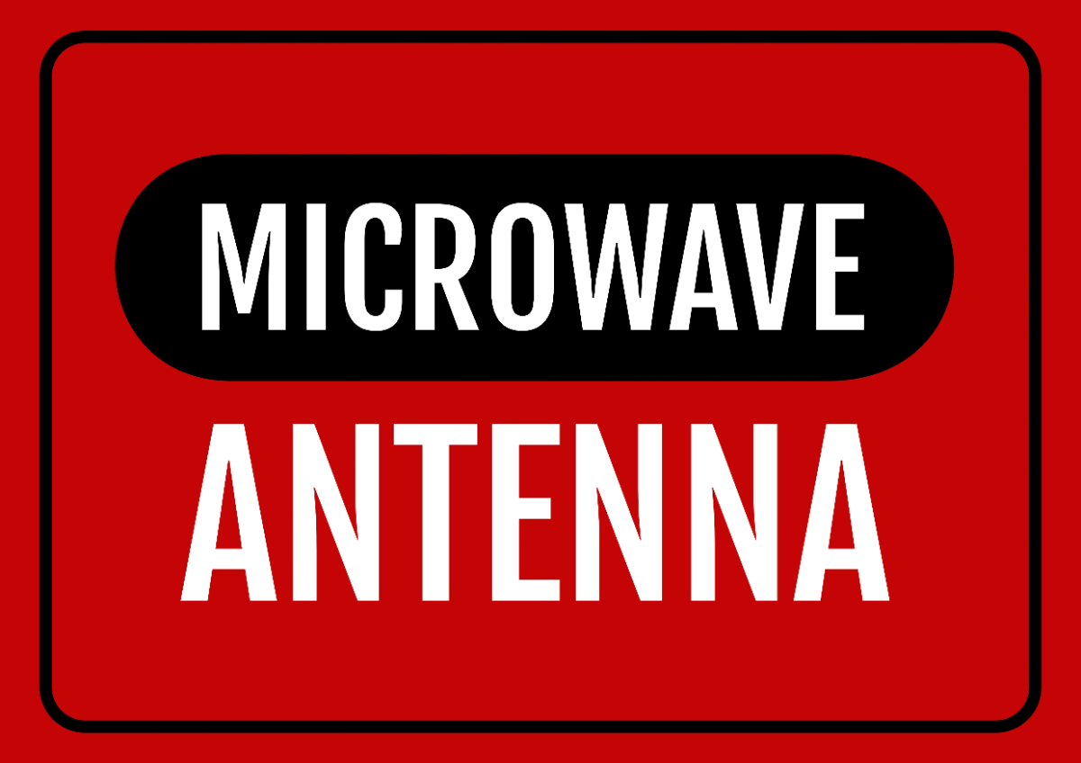 Microwave Antenna Telecom Sign Template