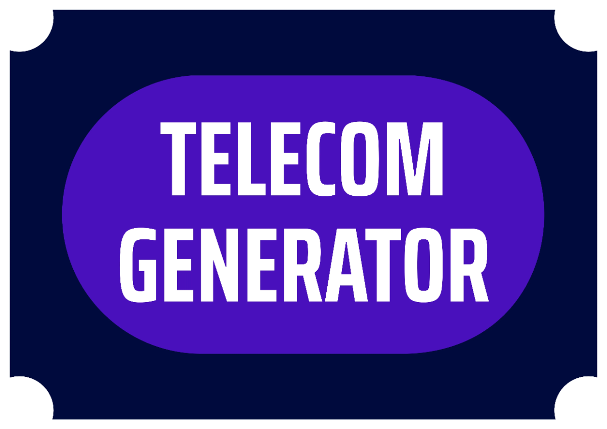 Telecom Generator Room Sign Template