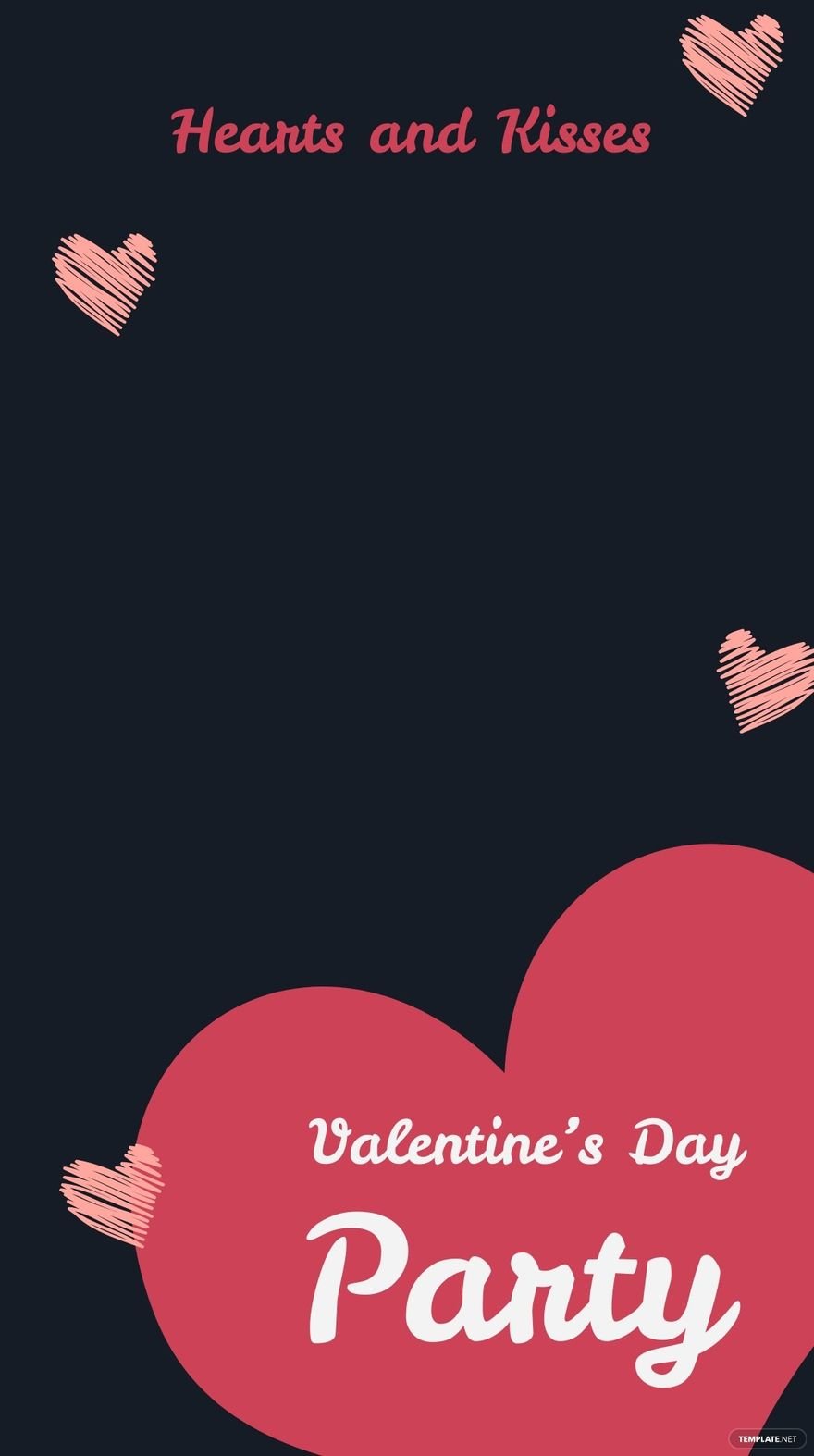 Valentine's Day Party Snapchat Geofilter Template