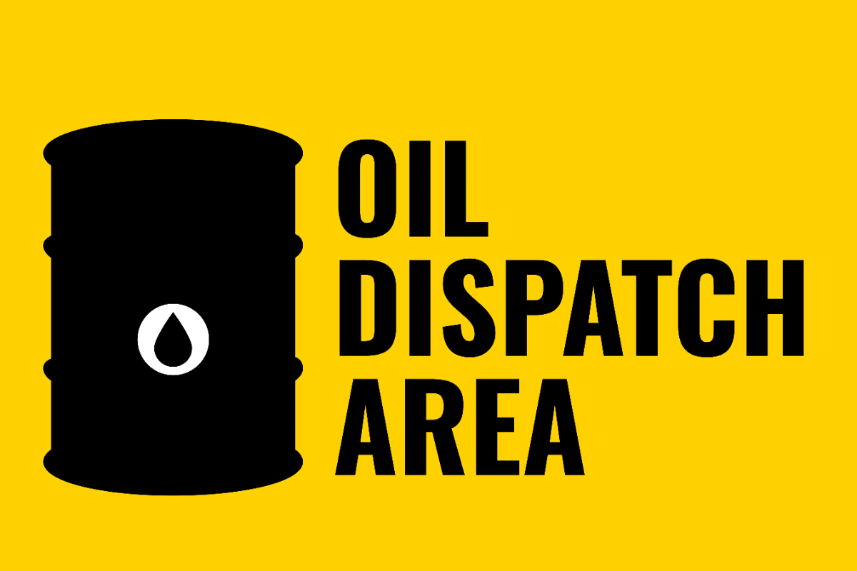 Oil Dispatch Area Petroleum Sign Template