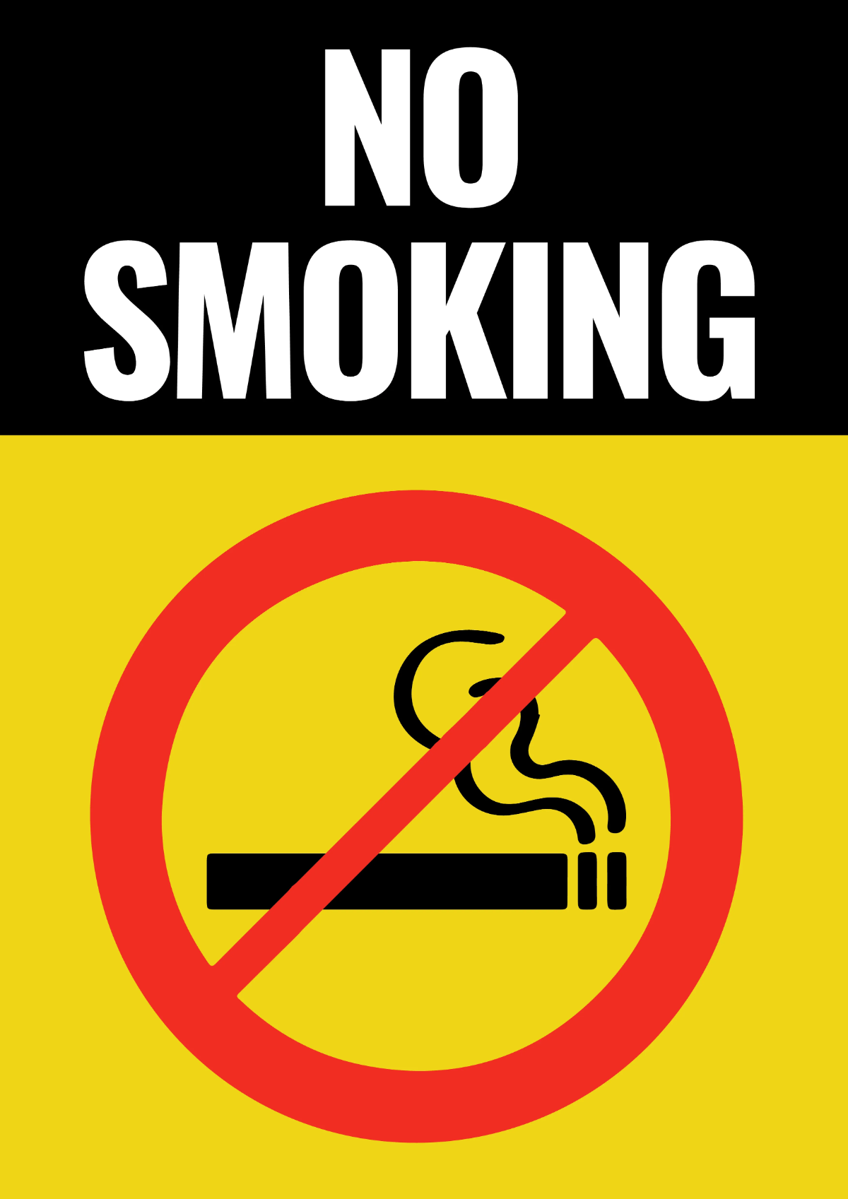 No Smoking Petroleum Sign Template