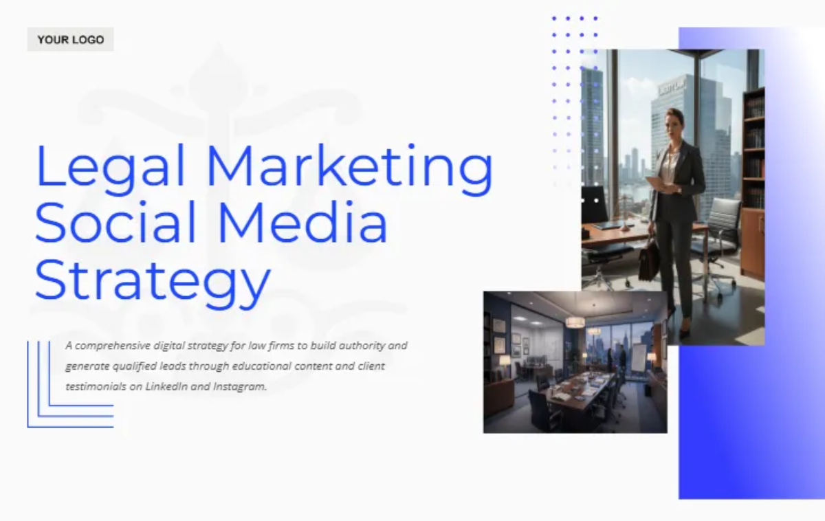 Free Lawyer Marketing Social Media Strategy Template to Edit Online