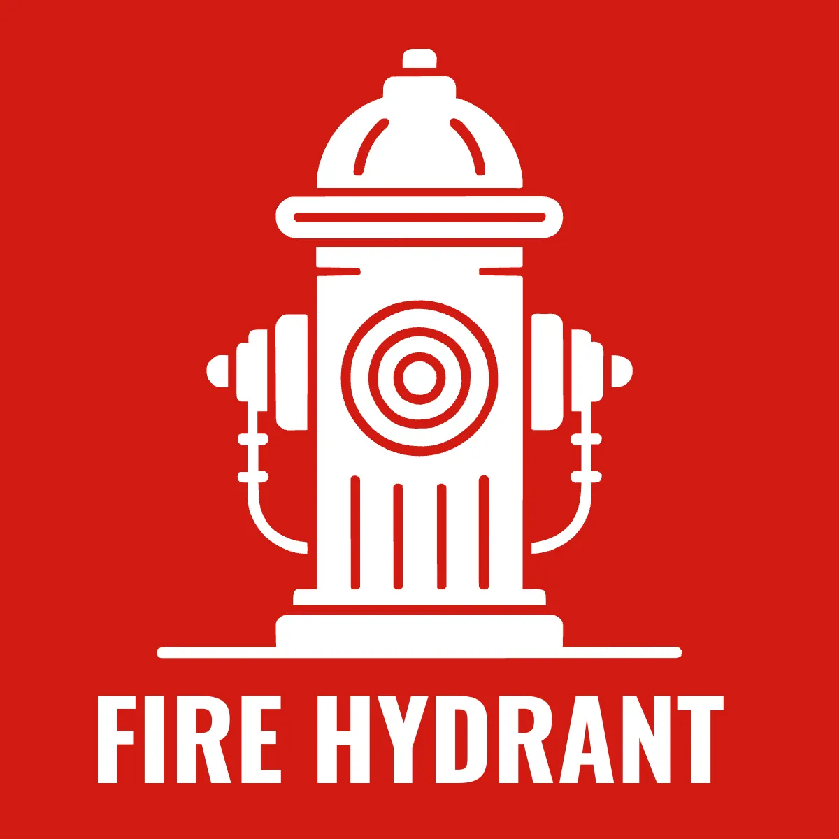Free Fire Hydrant Water Utility Sign Template to Edit Online