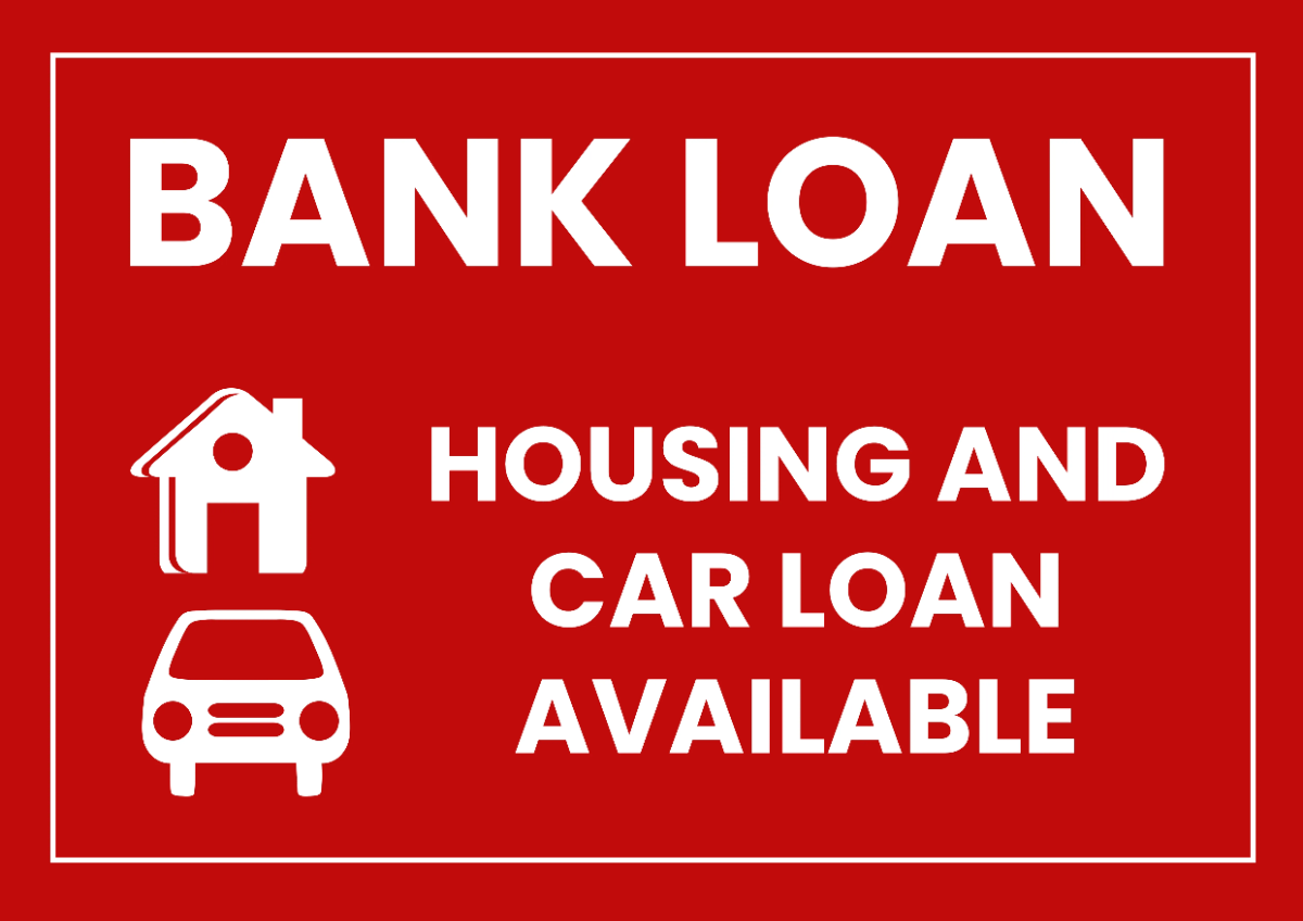 Free Bank Loan Finance Sign Template to Edit Online