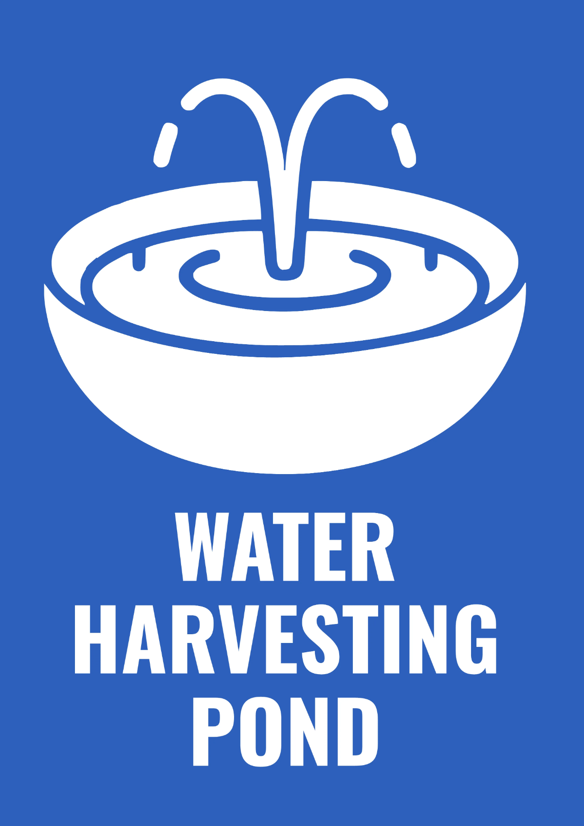 Free Water Harvesting Pond Agriculture Sign Template to Edit Online