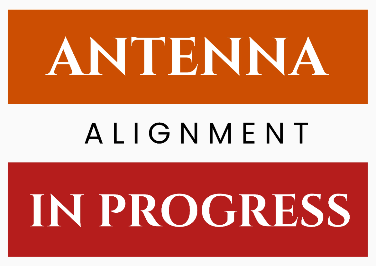 Free Antenna Alignment in Progress Telecom Sign Template to Edit Online