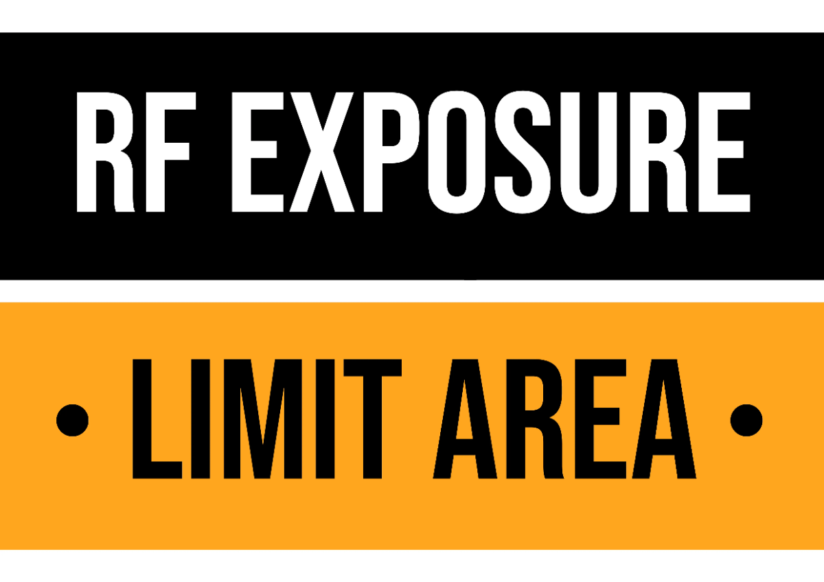 Free RF Exposure Limit Area Telecom Sign Template to Edit Online