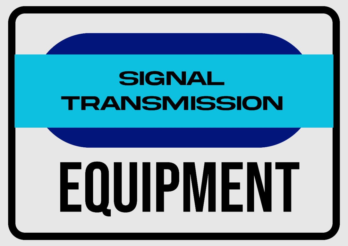Free Signal Transmission Equipment Telecom Sign Template to Edit Online