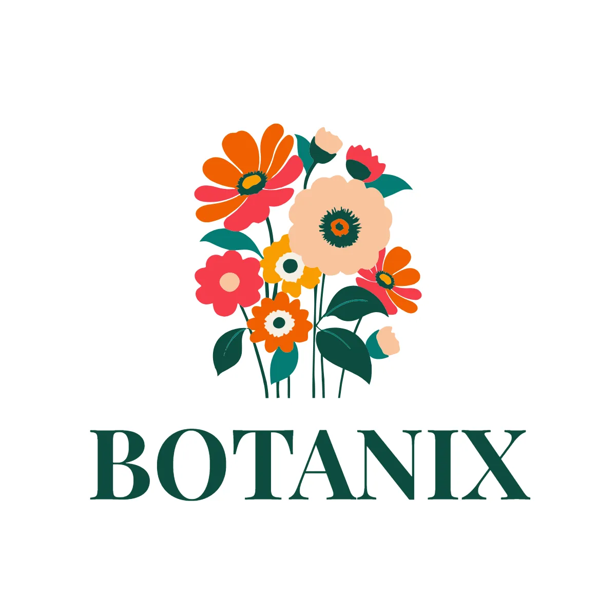 Free Botanical Flower Shop Logo to Edit Online