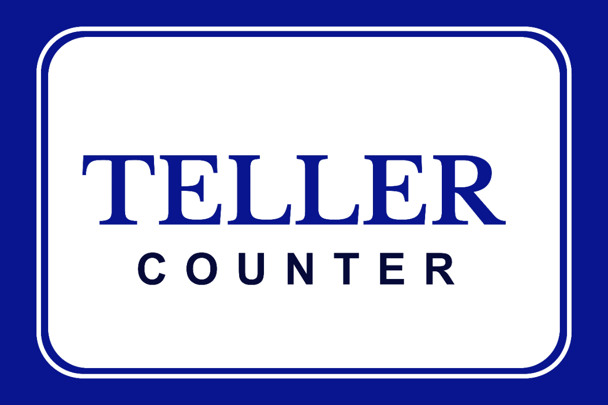 Free Teller Counter Finance Sign Template to Edit Online