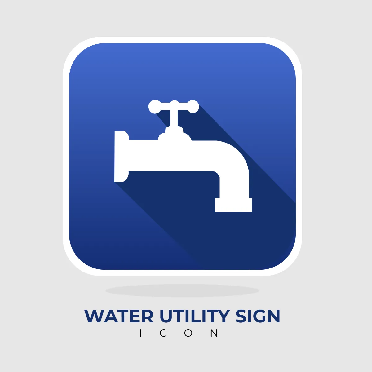 Free Water Utility Icon Sign Clip Art Template to Edit Online
