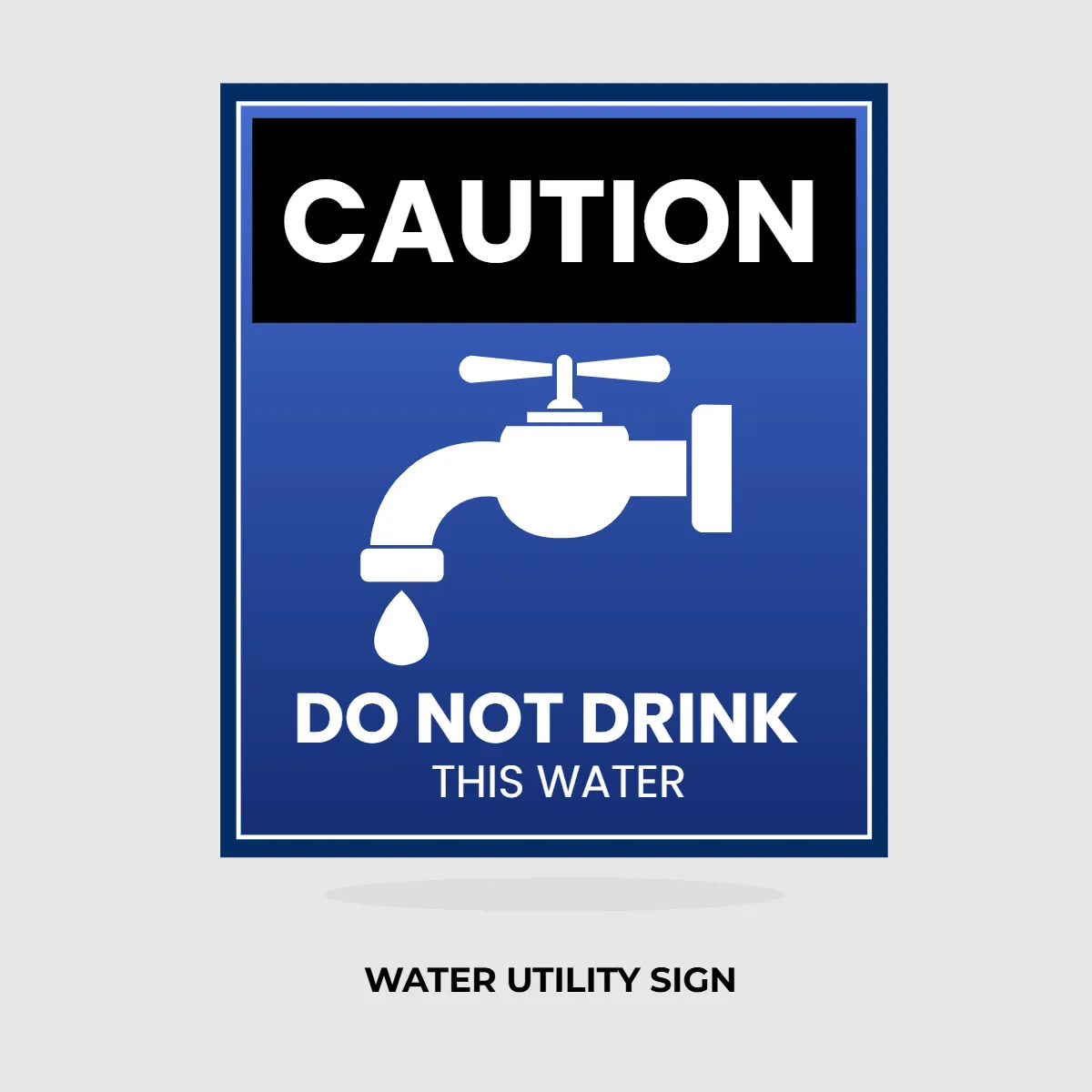 Free Water Utility Caution Sign Clip Art Template to Edit Online Free Water Utility Caution Sign Clip Art Template to Edit Online