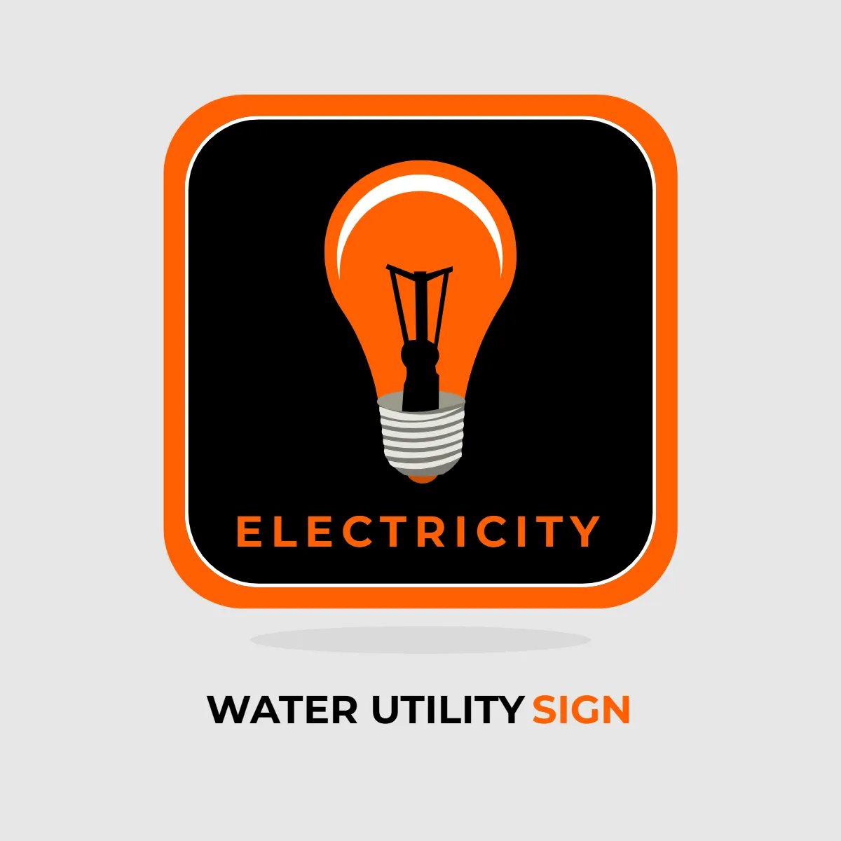 Free Water Utility Electricity Sign Clip Art Template to Edit Online Free Water Utility Electricity Sign Clip Art Template to Edit Online