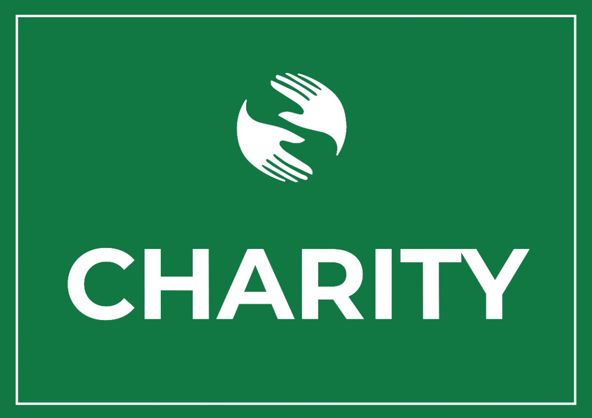 Free Charity Sign Template to Edit Online