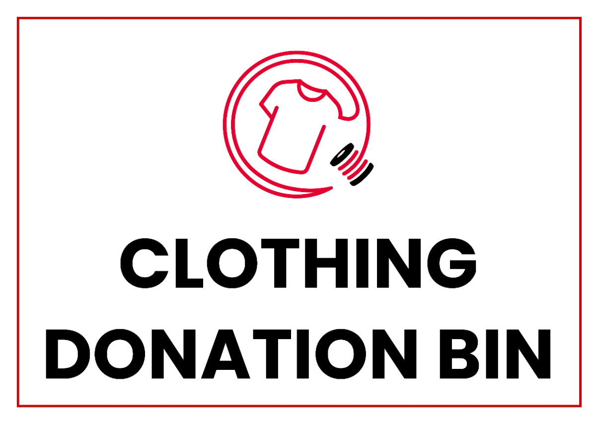 Free Clothing Donation Sign Template to Edit Online