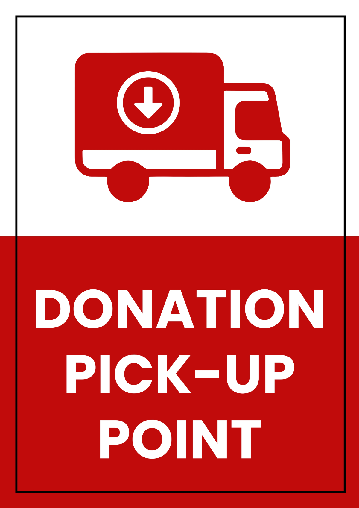 Free Free Donation Pick-up Sign Template to Edit Online