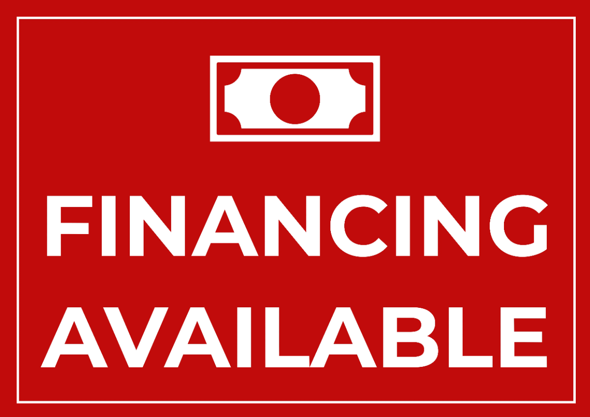 Free Financing Available Sign Template to Edit Online