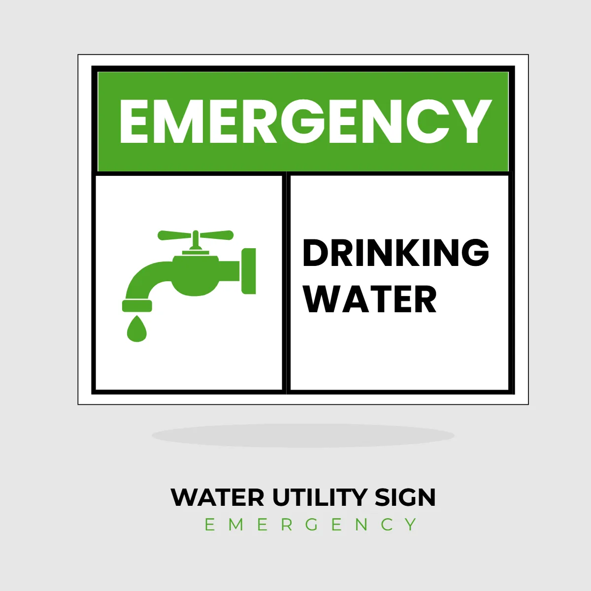 Free Water Utility Emergency Sign Clip Art Template to Edit Online Free Water Utility Emergency Sign Clip Art Template to Edit Online