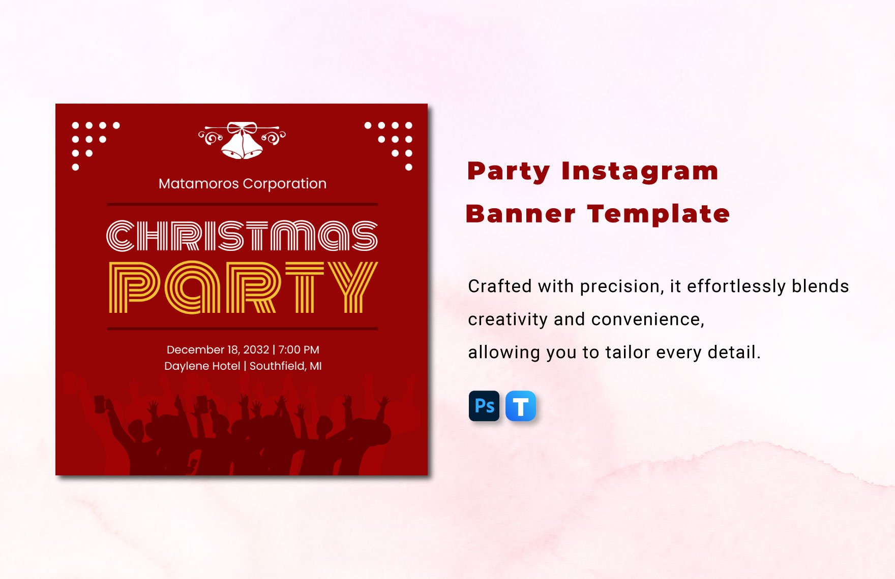 Party Instagram Banner Template