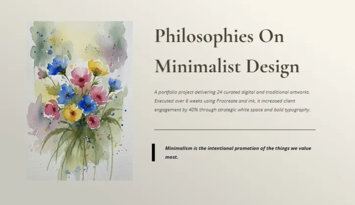 Free Artwork Portfolio Template to Edit Online