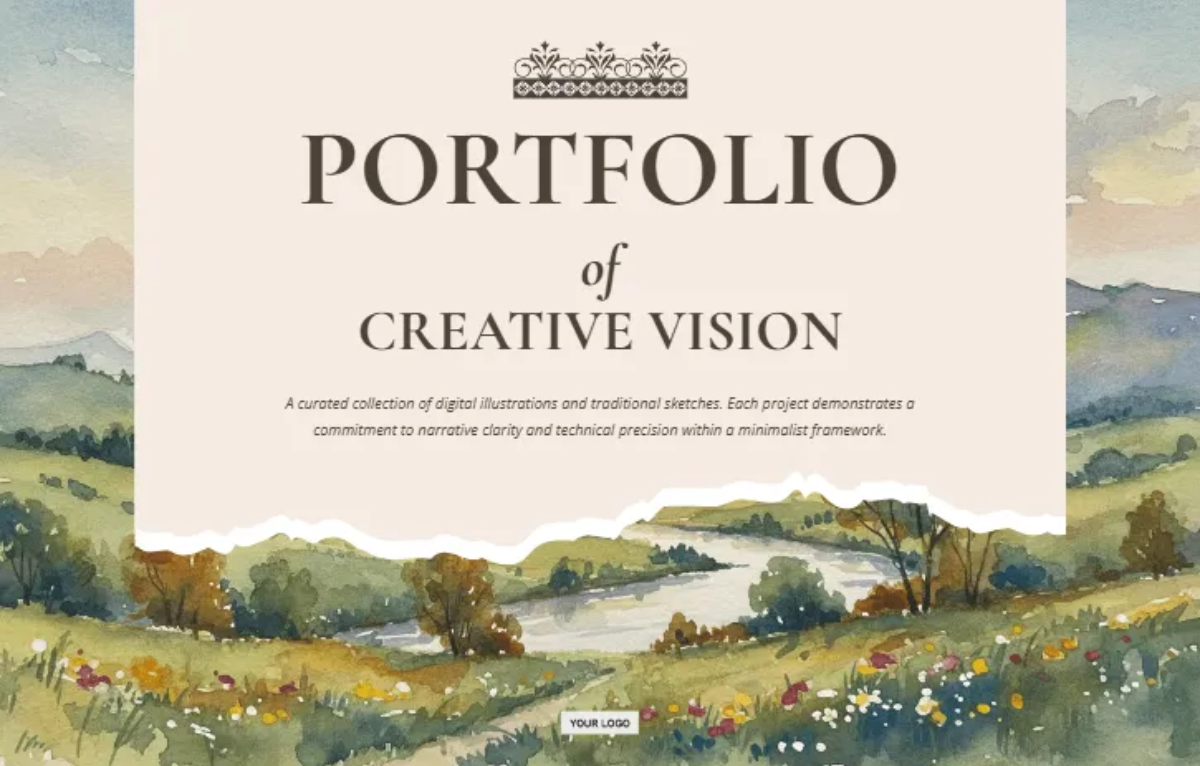 Free Artwork Portfolio Template to Edit Online