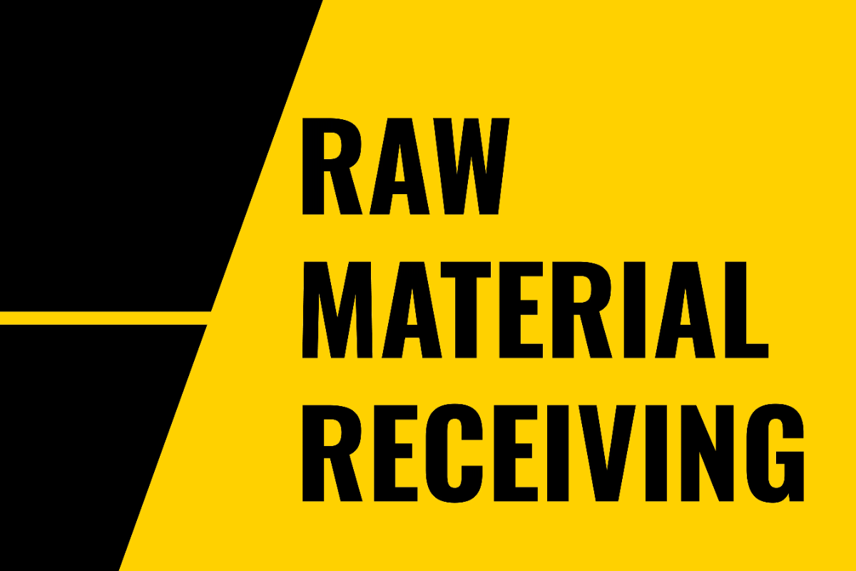 Free Raw Material Receiving Food Processing Sign Template to Edit Online