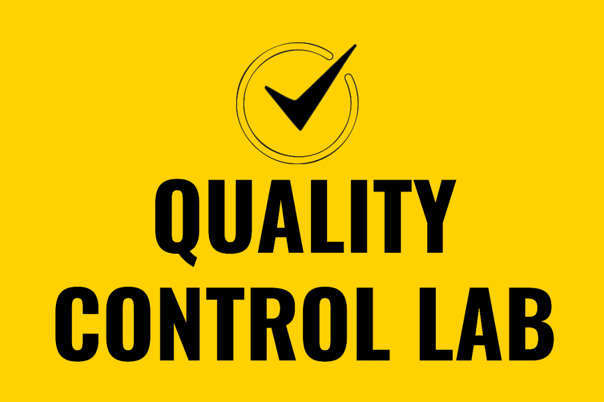 Free Quality Control Lab Food Processing Sign Template to Edit Online