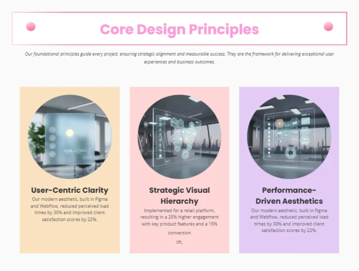 Free Soft Colors UI Design for Agencies Template to Edit Online