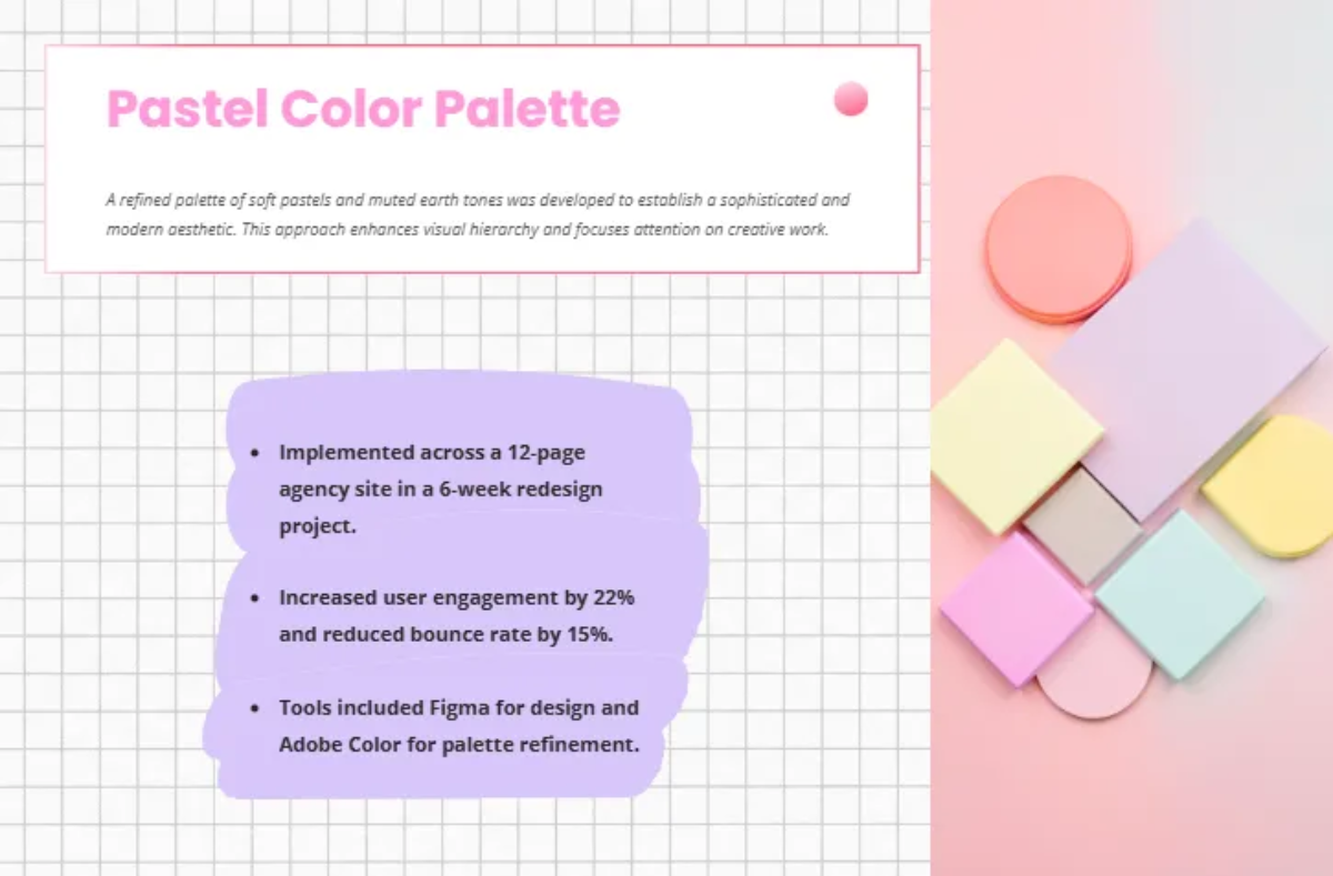 Free Soft Colors UI Design for Agencies Template to Edit Online