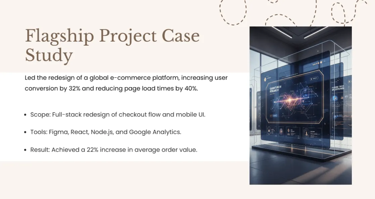 Free Clean and Elegant Portfolio Template to Edit Online