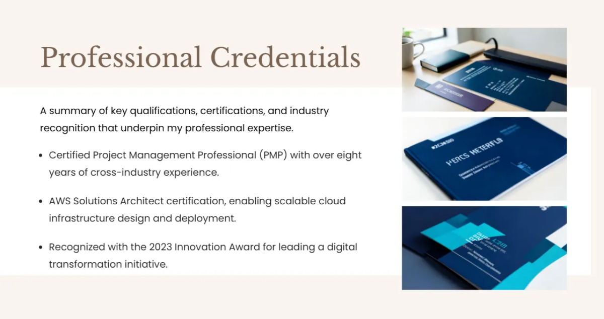 Free Clean and Elegant Portfolio Template to Edit Online