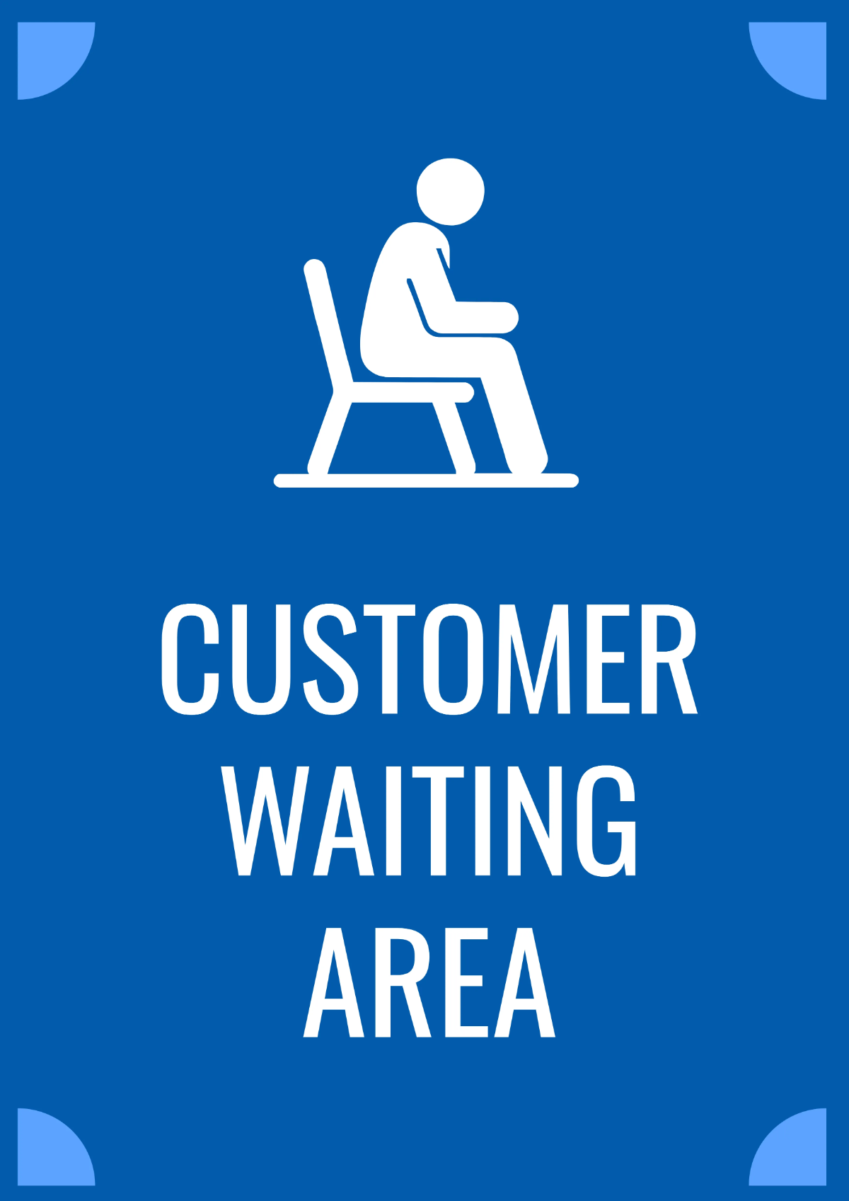Free Customer Waiting Area Finance Sign Template to Edit Online
