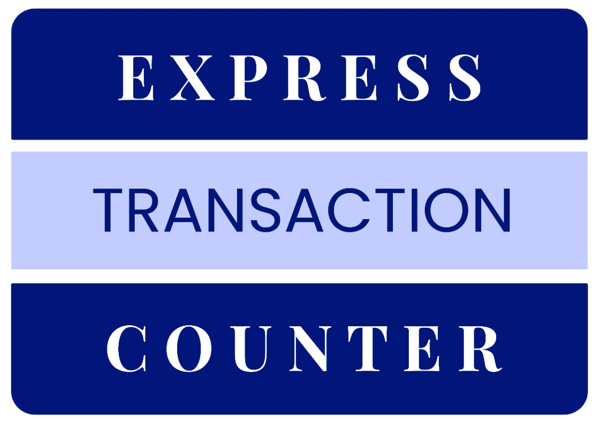 Free Express Transaction Counter Finance Sign Template to Edit Online