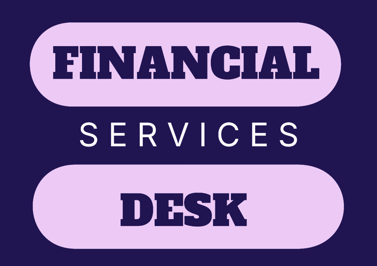 Free Financial Services Desk Finance Sign Template to Edit Online