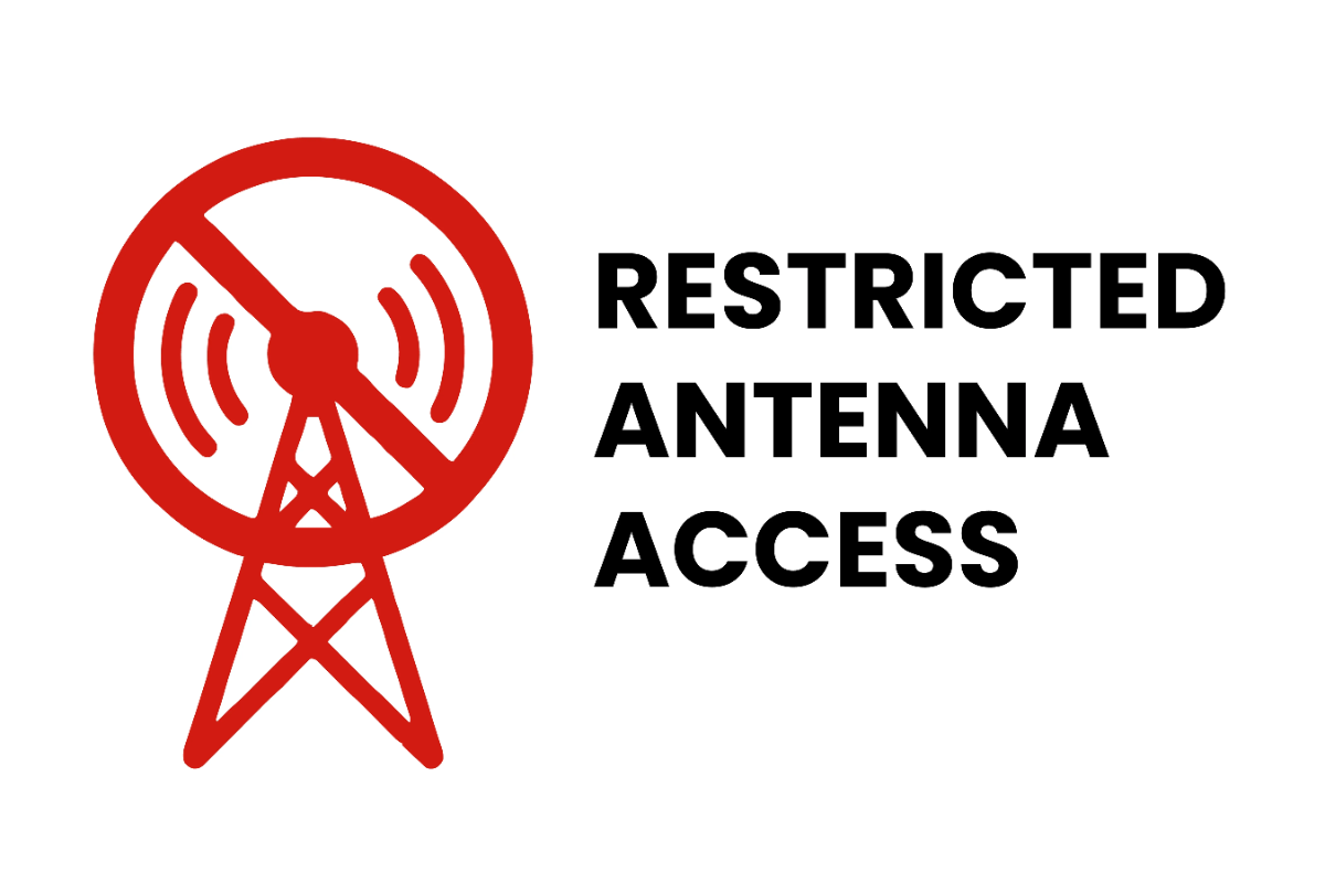Free Restricted Antenna Access Telecom Sign Template to Edit Online