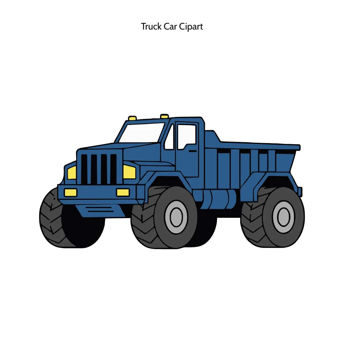Free Truck Car Vector Clipart (PNG, SVG) to Edit Online