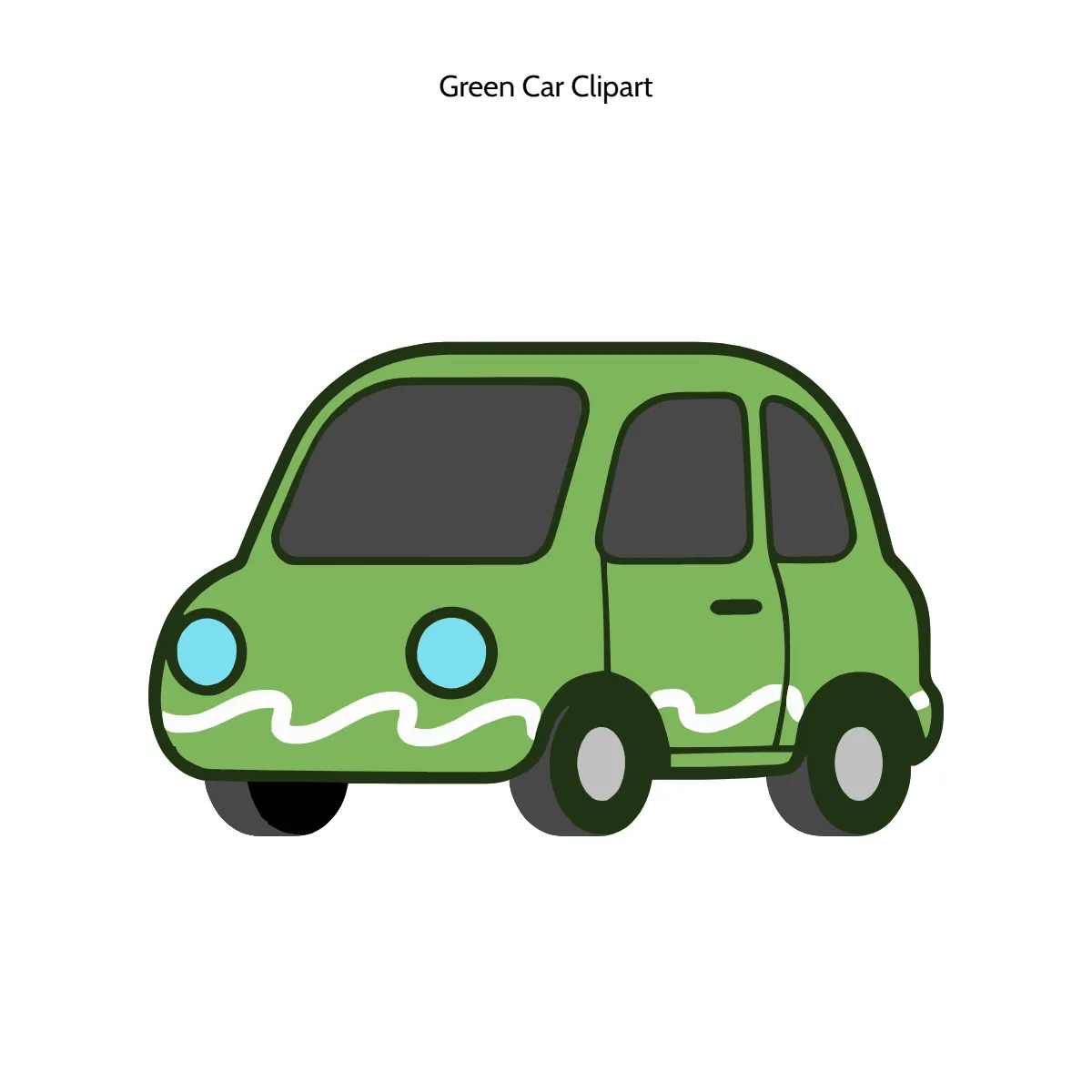 Free Green Car Clipart Template to Edit Online