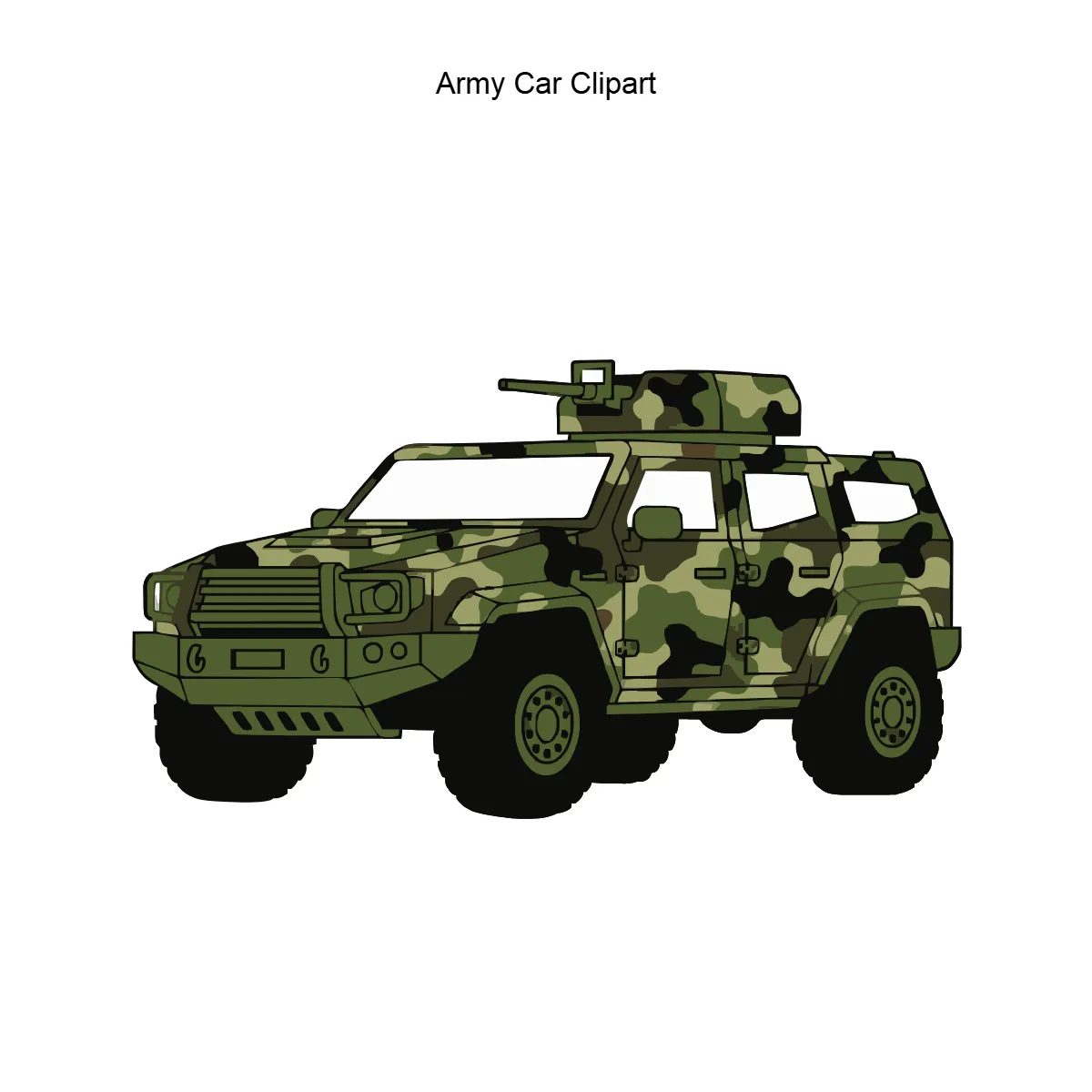 Free Army Car Vector Clipart (PNG, SVG) to Edit Online