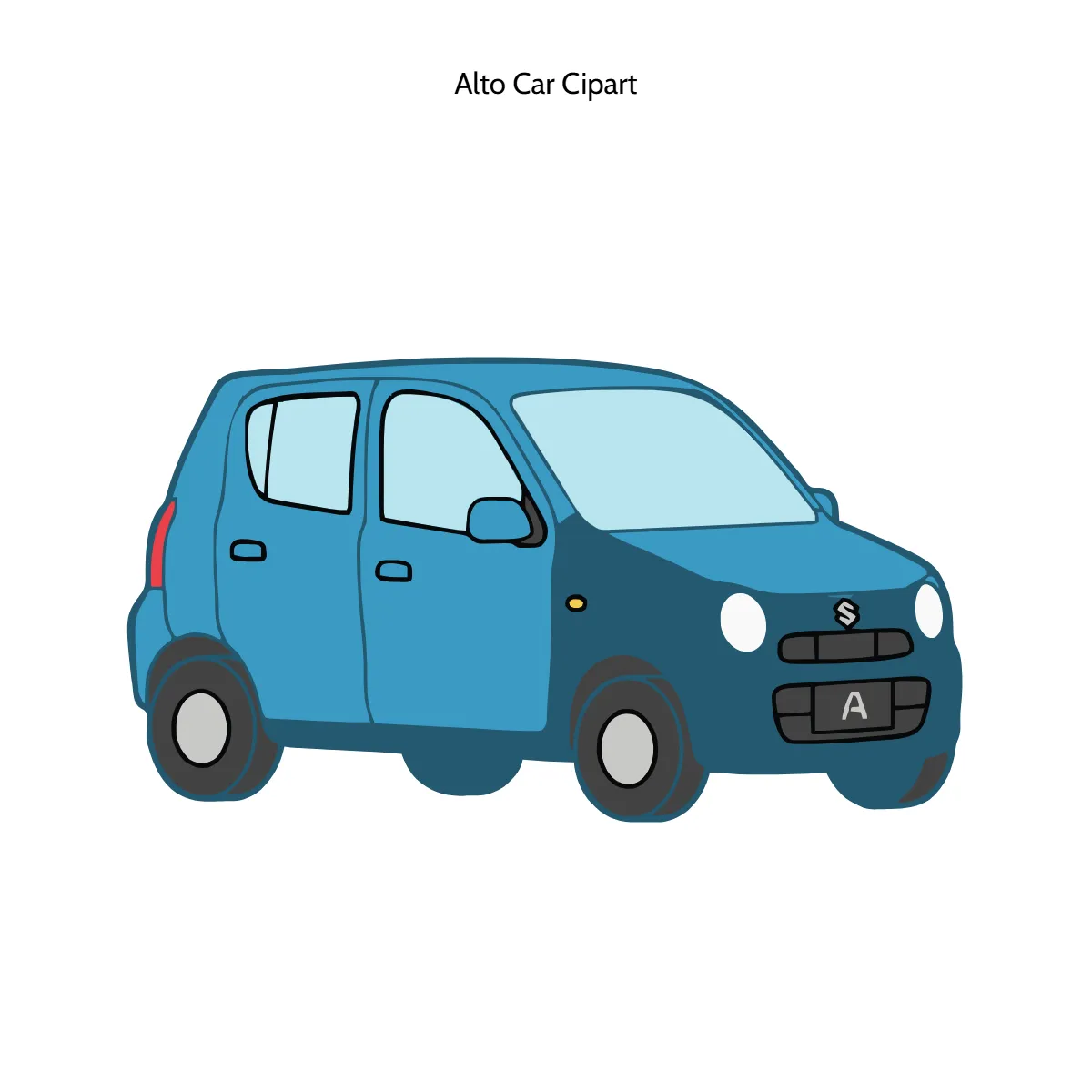 Free Alto Car Vector Clipart (PNG, SVG) to Edit Online