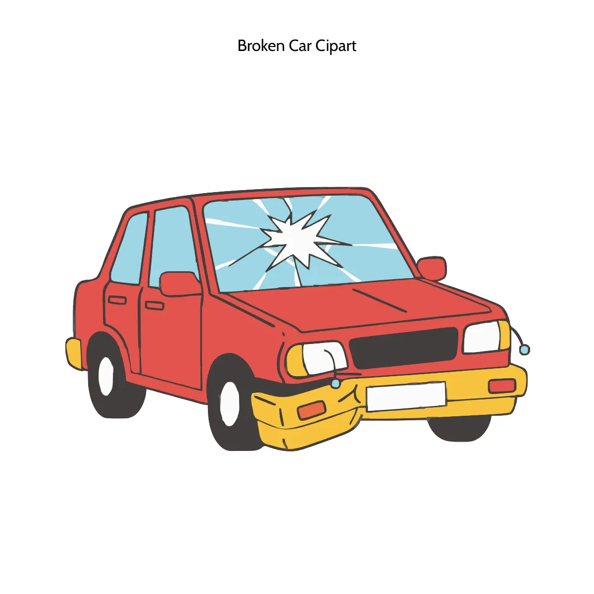 Free Broken Car Vector Clipart (PNG, SVG) to Edit Online