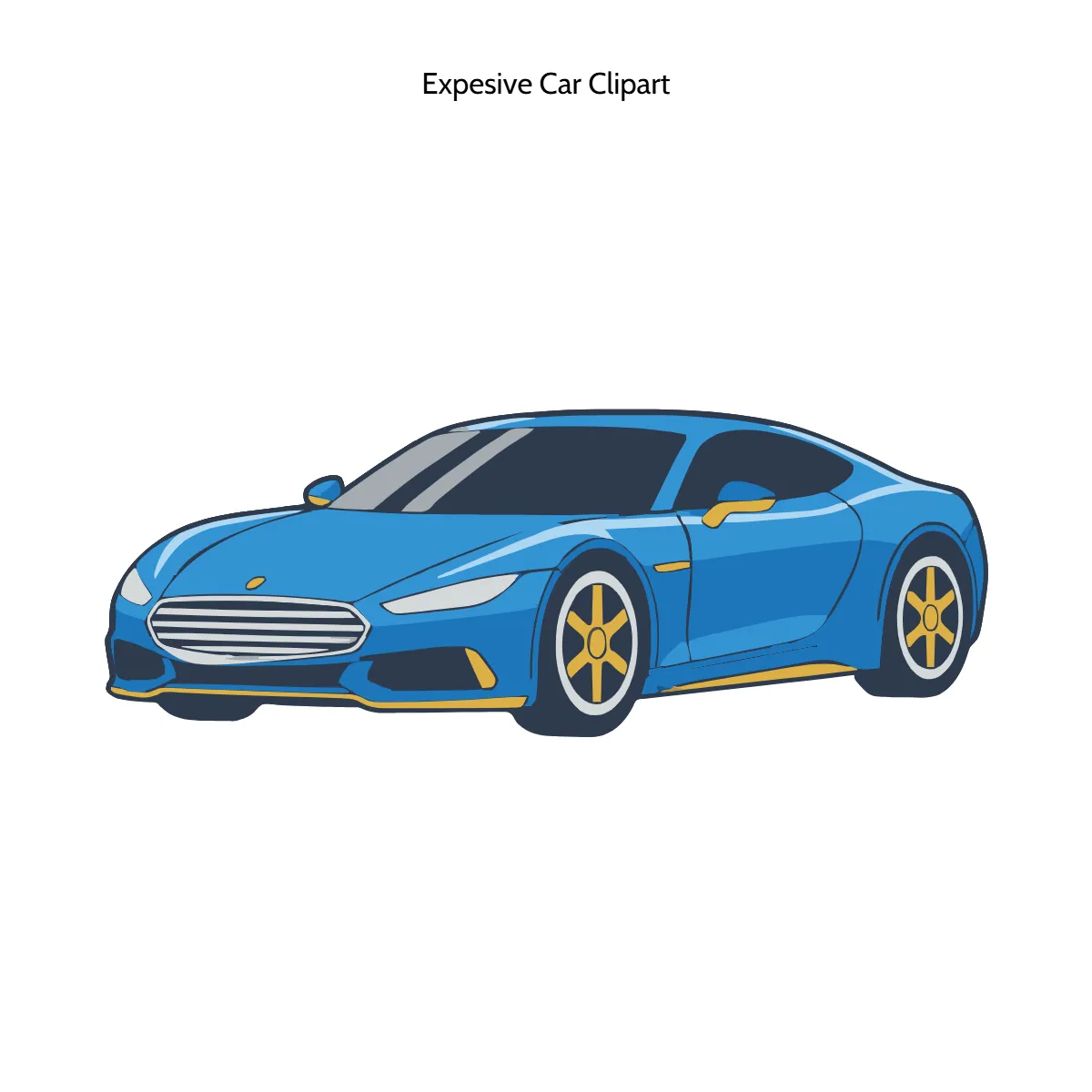 Free Expesive Car Vector Clipart (PNG, SVG) to Edit Online