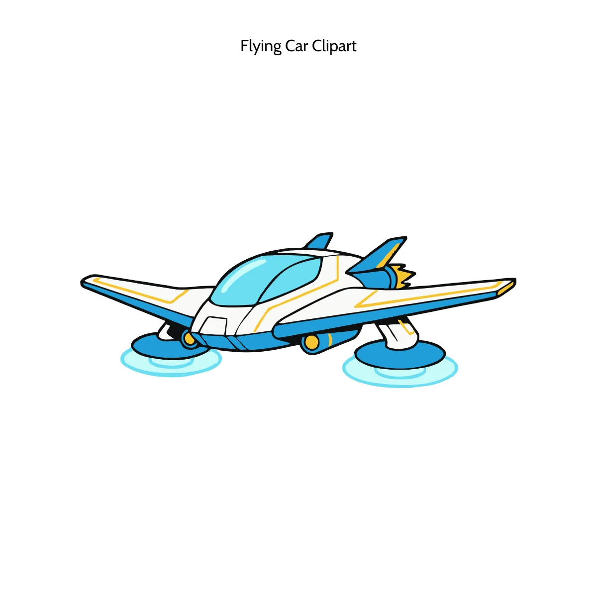 Free Flying Car Vector Clipart (PNG, SVG) to Edit Online